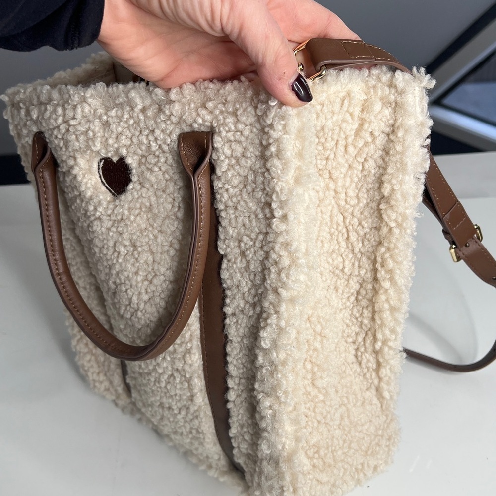 Suncoo Avner Wool Tote Crossbody East West Bag - Picture 5 of 9
